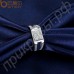 Свадебное кольцо с ясными швейцарскими фианитами в платиновом покрытии высокого качества 