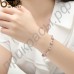 Роскошный браслет-цепь для женщин с сияющим швейцарским фианитом в замечательной позолоте