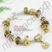 Нежный браслет-цепочка для женщин из муранского стекла в европейском стиле с бусинами из стекла желтого цвета в серебряном покрытии