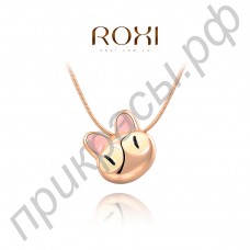 Милый кулон Roxi в форме кота в оригинальной блистательной позолоте