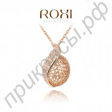 Несравненное ожерелье ROXI в ретро стиле с блестящими австрийскими кристаллами Stellux в розовой позолоте