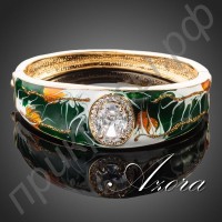 Браслет в виде картины маслом с австрийскими кристаллами  Stellux в оригинальной позолоте