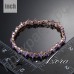Элегантный браслет в виде 19-ти фиолетовых камней швейцарского фианита в прекрасной позолоте