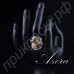 Великолепное кольцо в виде цветка из 8-ми швейцарских фианитов в настоящей позолоте