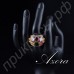 Великолепное кольцо в виде манжеты с большими камнями с швейцарскими фианитами в позолоте