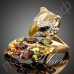 Элегантное кольцо в виде лисы с австрийским кристаллом Stellux в настоящей позолоте