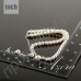 Ювелирный комплект из невероятного ожерелья с имитацией жемчуга и серьг с платиновым покрытием