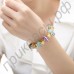 Милый браслет Bamoer для женщин из муранского стекла с многоцветными бусинами в форме звезд, сердечек, кругляшков