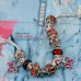 Элегантный браслет из бисера разных цветов, с бабочками, цветами в серебряном покрытии
