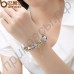 Ослепительный позолоченный браслет для женщин с бусинами из красивого муранского стекла